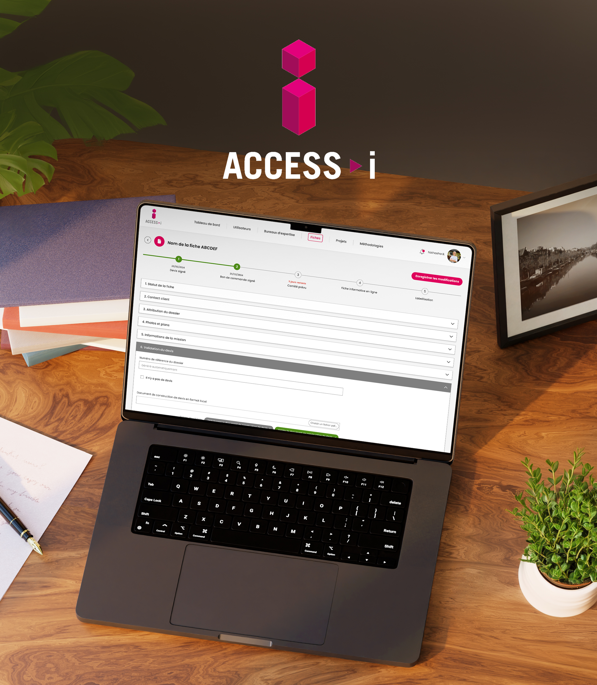 Interface de gestion accessible de Access-I réalisée par LWS.